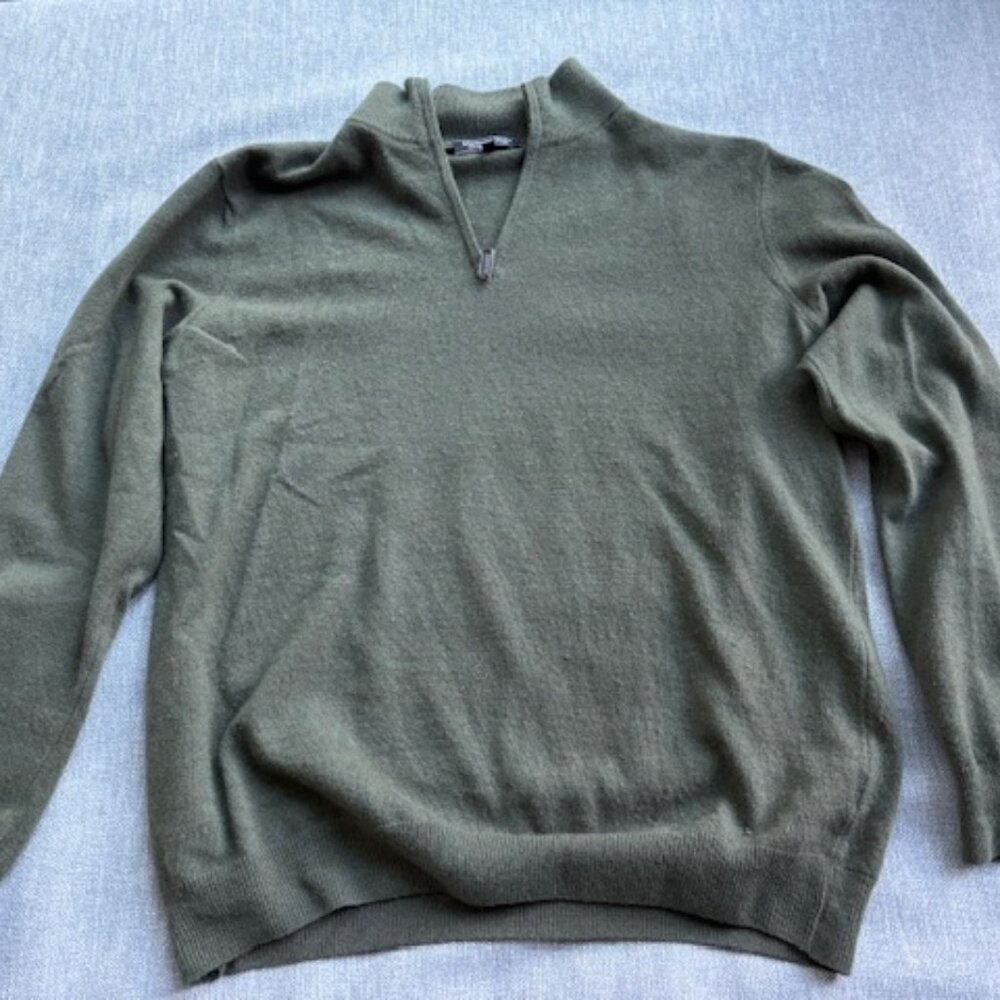 Mens cashmere quarter size sweater size L Montovani Studio